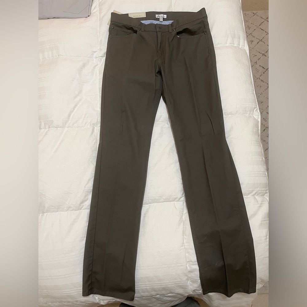 NWT Peter Millar Gale Grey Pant. Size 34